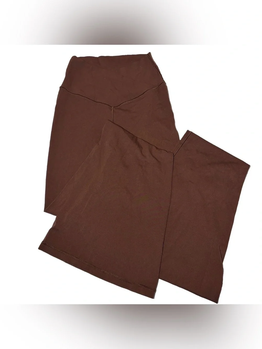 Aerie OFFLINE Women’s S Crossover High Waisted Flare Leggings Brown Yoga Pants